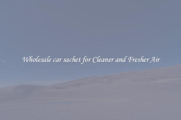 Wholesale car sachet for Cleaner and Fresher Air