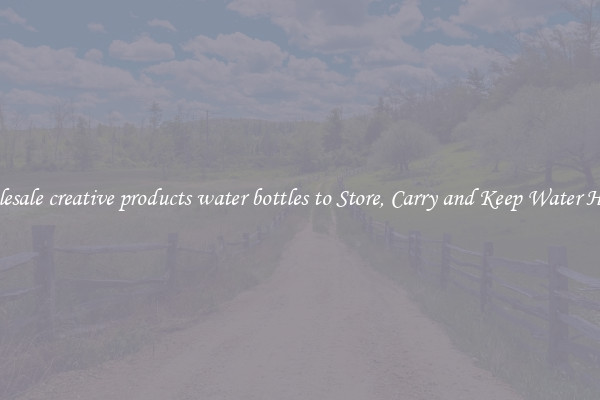 Wholesale creative products water bottles to Store, Carry and Keep Water Handy