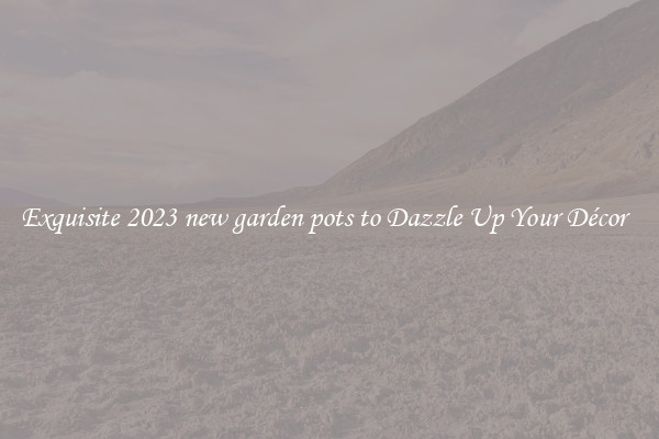 Exquisite 2023 new garden pots to Dazzle Up Your Décor  
