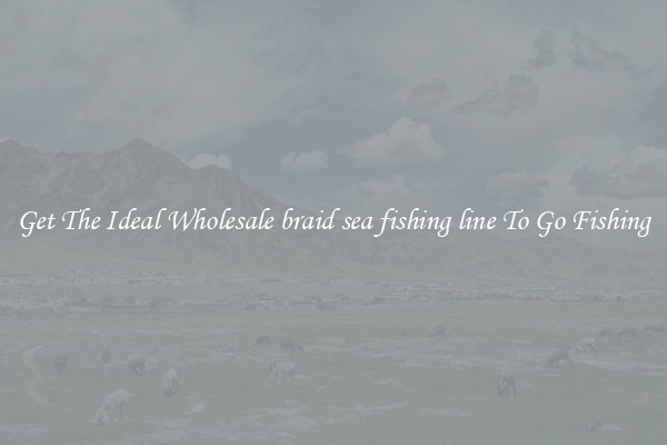 Get The Ideal Wholesale braid sea fishing line To Go Fishing