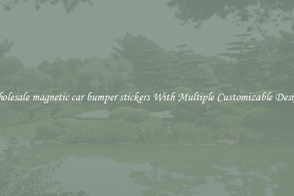 Wholesale magnetic car bumper stickers With Multiple Customizable Designs