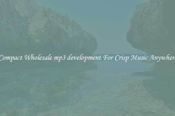 Compact Wholesale mp3 development For Crisp Music Anywhere