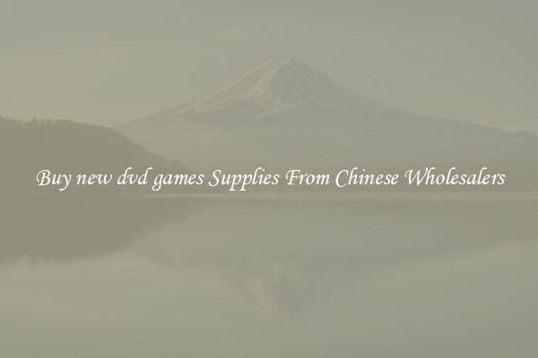 Buy new dvd games Supplies From Chinese Wholesalers