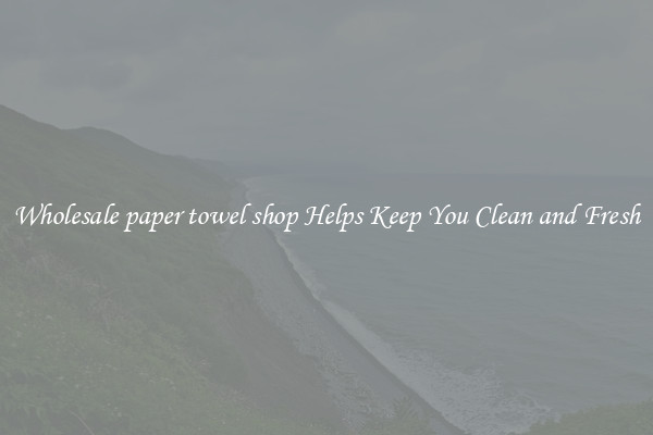 Wholesale paper towel shop Helps Keep You Clean and Fresh
