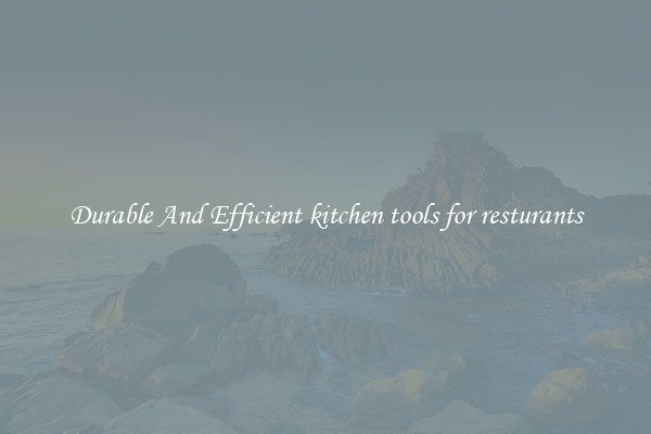 Durable And Efficient kitchen tools for resturants