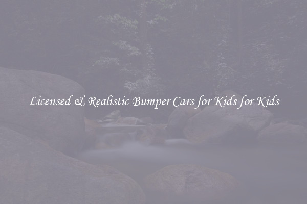 Licensed & Realistic Bumper Cars for Kids for Kids