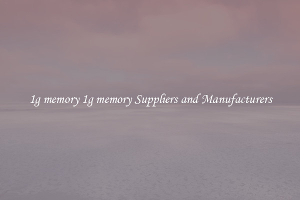 1g memory 1g memory Suppliers and Manufacturers