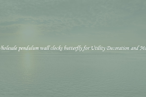 Wholesale pendulum wall clocks butterfly for Utility Decoration and More